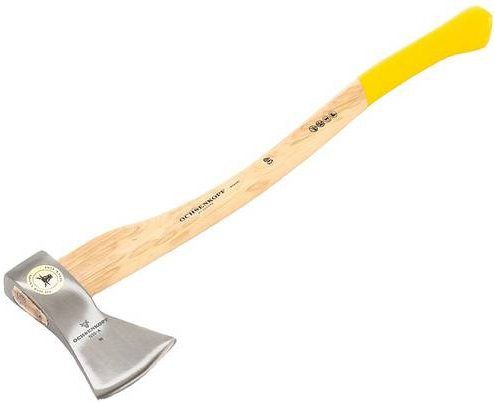 Ochsenkopf Universal Gold-Forstaxt OX 20 H-1257 mit Hickoryholz-Griff in Gold, Gewicht: 1,85 kg - Bild 1
