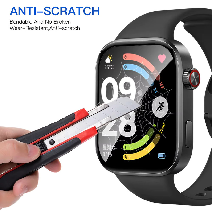 ONM Displayschutzfolie für Xiaomi Redmi Watch 6, transparent, HD-klar und kratzfest - Bild 2