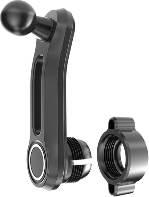 Universeller 17mm Kugelkopf Verlängerungsarm für Autoauslass-Handyhalter in Schwarz und Silber - Bild 1