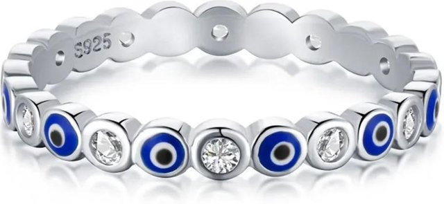 Trumium Ring, 925 Silber, Saphir, Zirkonia, Damen - Bild 1