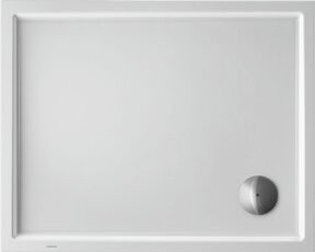 Duravit Rechteck-Duschwanne Starck Slimline in Weiß mit Antislip-Funktion, B/T/H: 100 x 80 x 5 cm - Bild 1