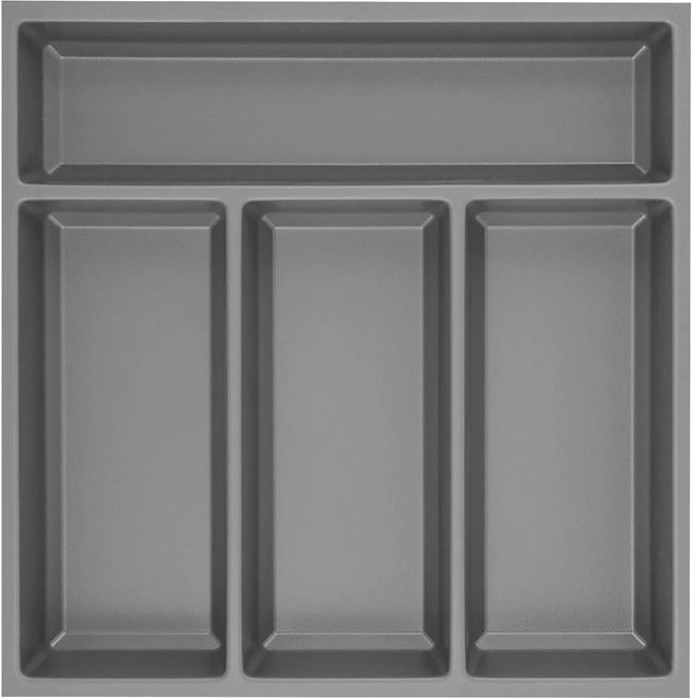 Agoform Besteck-Organizer Sky aus Kunststoff in Schiefergrau, B/T/H: 37,0 x 5,3 x 37,3 cm - Bild 1