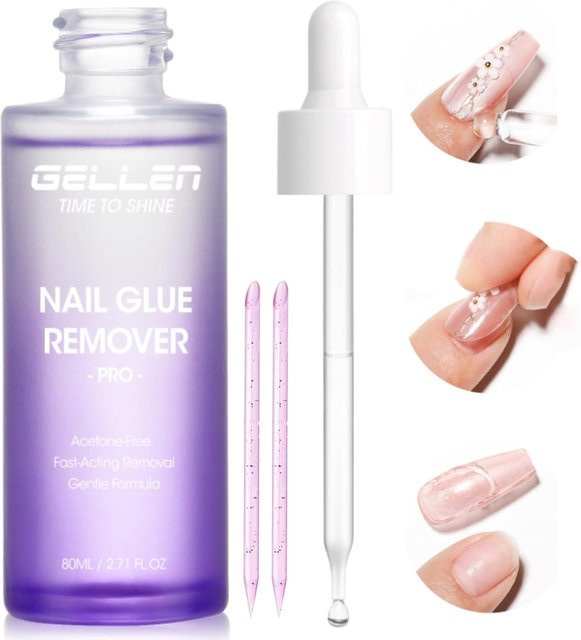 GELLEN Nagelkleber-Entferner, 80 ml, geruchlos, ohne Aceton - Bild 1