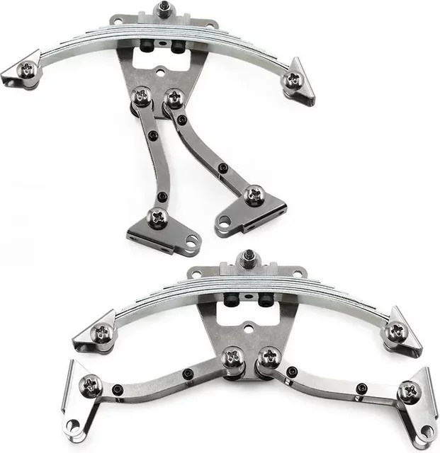 TIMEA Stahl-Blattfeder-Hebeösen-Set, Zubehör, 1:14, Metall, Grau - Bild 1