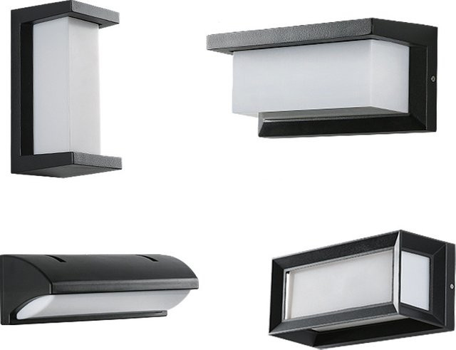 Homocean Moderne LED Wandleuchte aus Kunststoff für Flur und Treppe in Weiß mit Warmweißem Licht - Bild 1