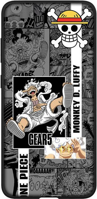Handyhülle Anime Luffy Gear 5 One Piece für Samsung Galaxy S23 Plus, iPhone, Xiaomi und andere Modelle, Farbe: Rehbraun/Mehrfarbig - Bild 1