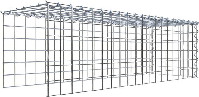 Gabiona Gabione-Anbaukorb Typ 4 in Silbergrau, Drahtgitter aus Stahl, B/T/H: 100 x 30 x 30 cm - Bild 1