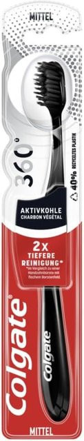 Colgate Aktivkohle 360° Zahnbürste, Unisex - Bild 1