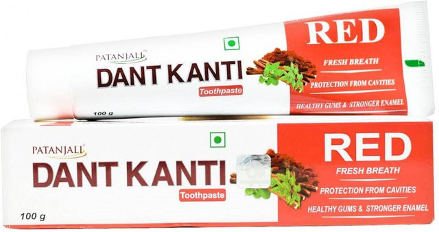 Patanjali Dant Kanti Rote Zahnpasta, 100 g - Bild 1