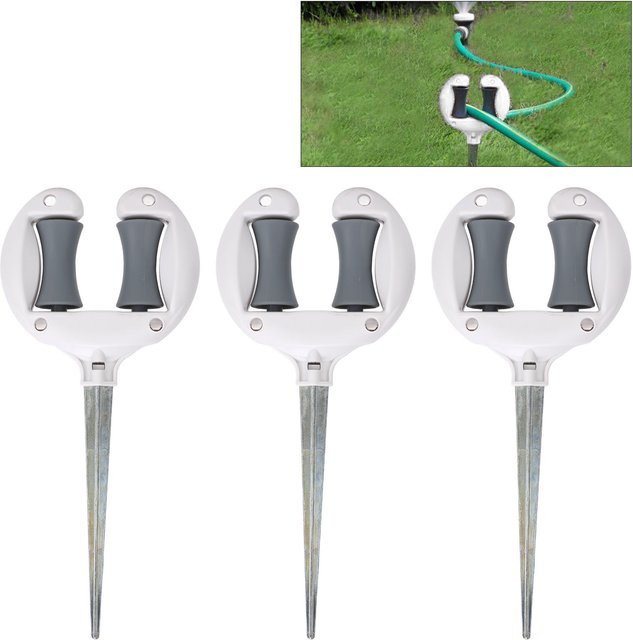 Fdit Schlauch-Spike-Halter zur Positionierung von Gartenschläuchen und Wasserrohren - Bild 1