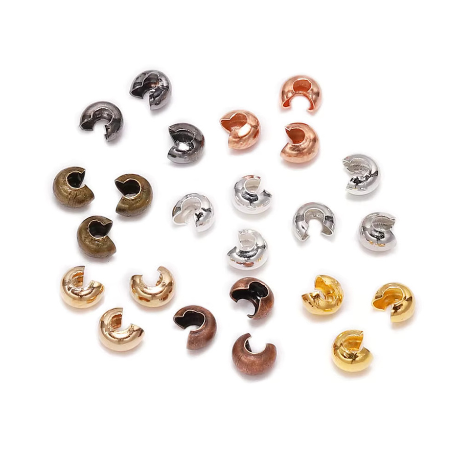 YouYoungDifferent Crimp End Perlen, Kupfer, Runde Abdeckungen, Unisex - Bild 1