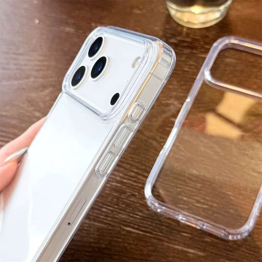 Transparente Acryl-Handyhülle von szHAIyu für iPhone 17 Air 16 Plus 15 14 13 12 11 Pro Max 16e Mini X XS XR 7 8 mit TPU-Schutz in Klar - Bild 4