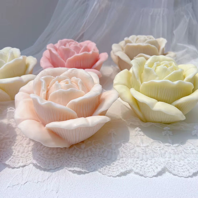SANZON Silikonform für Rosen-Kerzen zur Gestaltung von Blumen-Kerzen als Geschenkidee für Valentinstag und Jubiläen - Bild 6