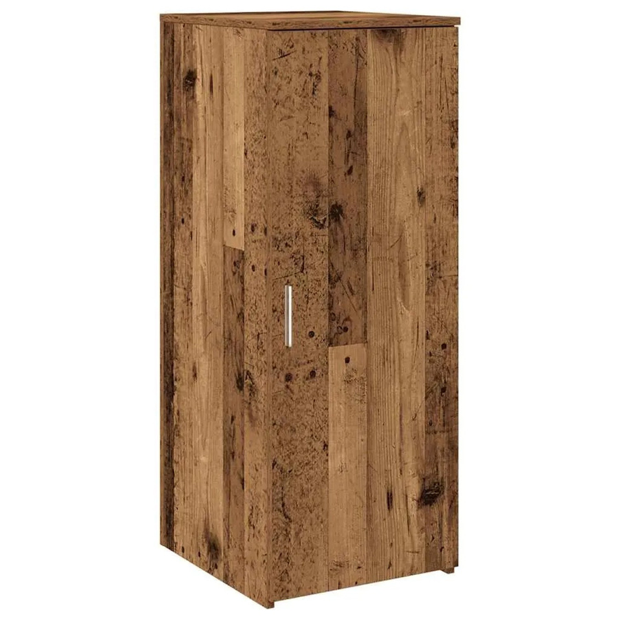 vidaXL Lagerschrank in Altholz-Optik Braun mit Schwenktüren und Regalböden, B/T/H: 40 x 45 x 103,5 cm - Bild 2