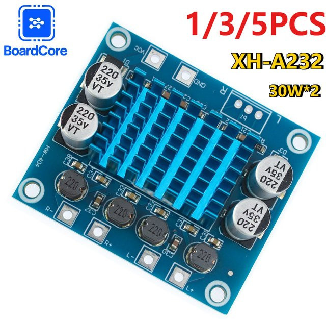 YTDMEN XH-A232 Digital Stereo Audio Verstärker TPA3110 2,0 Kanal 30W x 2 DC 8-26V Blau - Bild 1