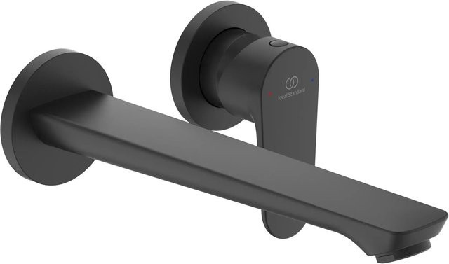 Ideal Standard Wand-Waschtischarmatur Cerafine O Unterputz Einhebelmischer Matt Schwarz - Bild 1