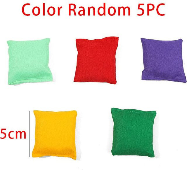 Fashnics Bunte Wurfsandsäcke aus Segeltuch 5-teiliges Set - Bild 1
