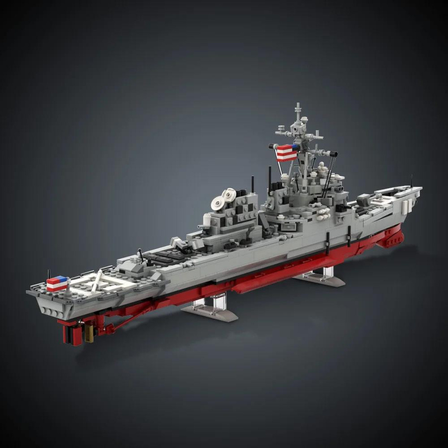 Yiran toy MOC DDG 51 Arleigh Burke - Flight I Version Baustein Schiff - Bild 2