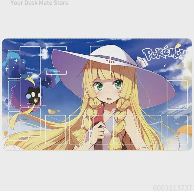 Potdemiel Gaming-Mauspad Pokemon Lillie Cosmog Anime Girl Schreibtischunterlage Multicolour - Bild 1