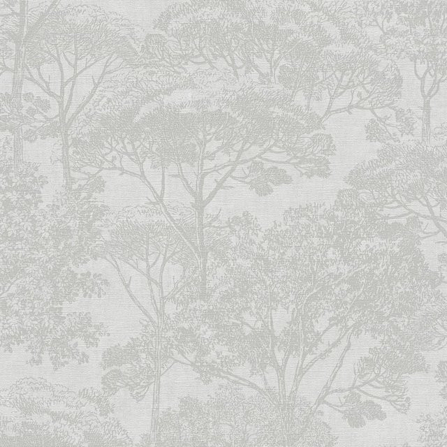 Profhome Natur Tapete Toile De Jouy in Beige und Creme, florales Design, matt, Vlies, Breite: 0,53 m, Länge: 10,05 m - Bild 1