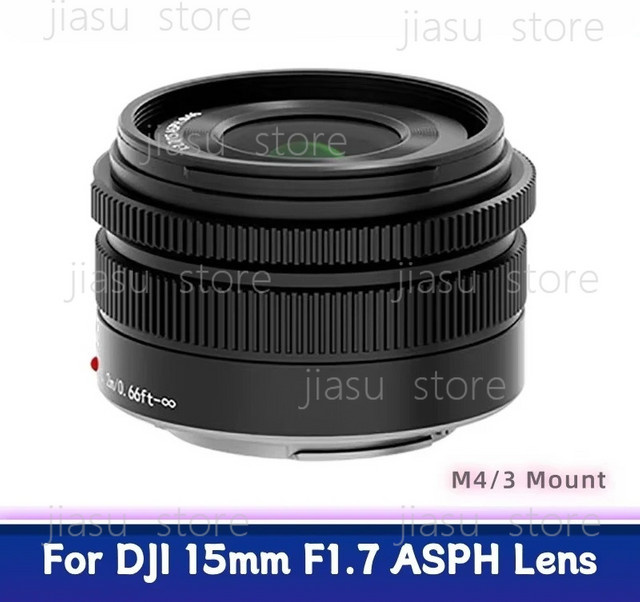 15mm Weitwinkel-Objektiv F1.7 für Micro Four Thirds spiegellose Kameras, Schwarz - Bild 1