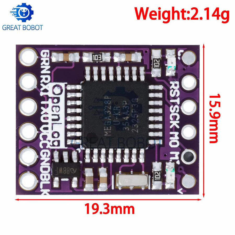 Serieller Openlog-Datenlogger von baishundianzi: Micro-SD-Modul für Arduino-Projekte mit Unterstützung für Naze32, F3 Blackbox und ATmega328 - Bild 2