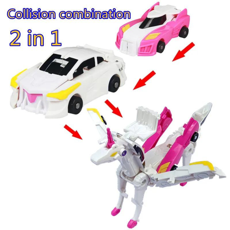 Yiran toy 2-in-1 Verwandlungsauto Einhorn Actionfigur Fahrzeug - Bild 1