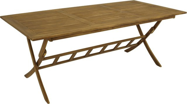DEGAMO Klapptisch PARAIBA aus Akazienholz, rechteckig, braun, B/T: 200 x 100 cm, FSC-zertifiziert und geölt - Bild 1