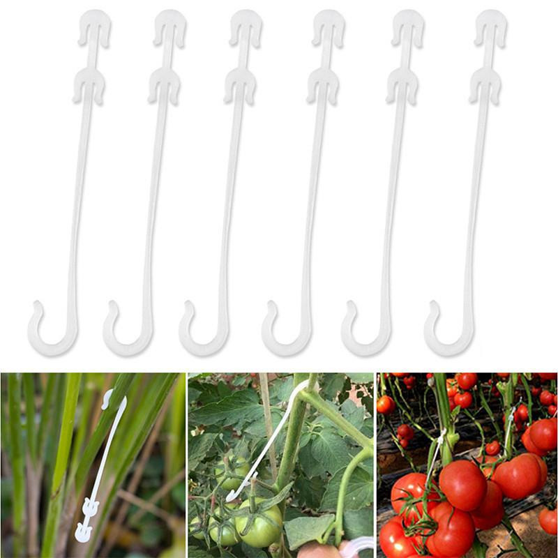 20 Stück Tomaten-Frucht-Haken aus Kunststoff zur Befestigung von Obst und Gemüse, Garten-Pflanzenklemmen für Gartenbau und Gewächshaus, Länge: 16 cm - Bild 7