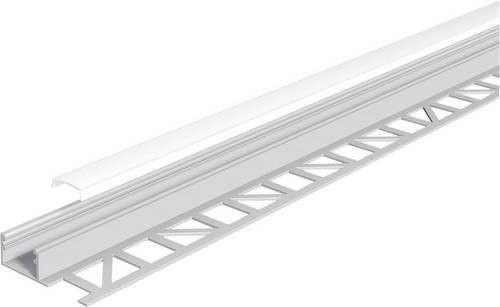 EVN Profil Aluminium APFL1AM200 in Weiß, Länge: 200 cm, Breite: 3,7 cm - Bild 1