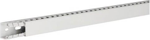 Hager HA725025 Verdrahtungskanal aus Kunststoff, Grau, B: 2,5 cm, H: 2,5 cm, L: 2 m - Bild 1