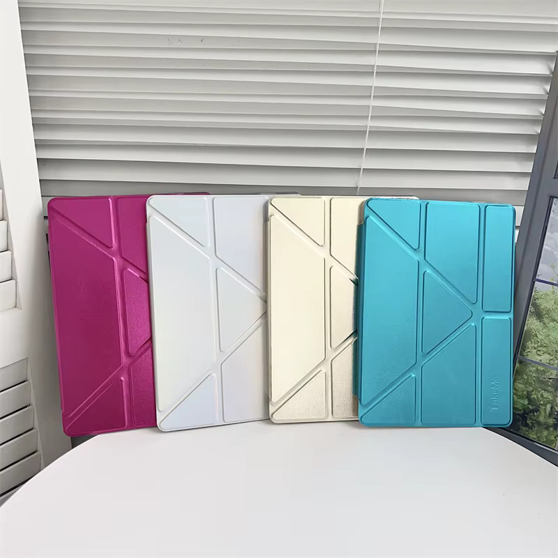 Samsung Galaxy Tab A9 Plus A11 Hülle mit Y-Fold Stand Cover in Rot - Bild 3
