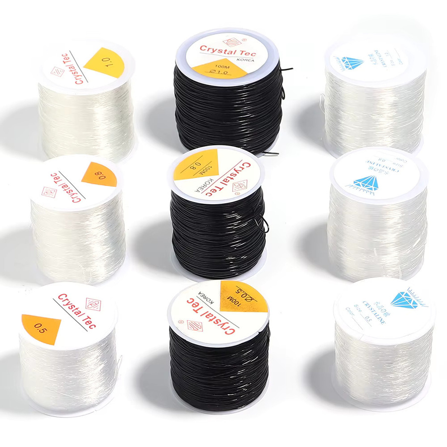 Louleur Elastische Kristall Faden Schnur, 0,4-1,5mm - Bild 1