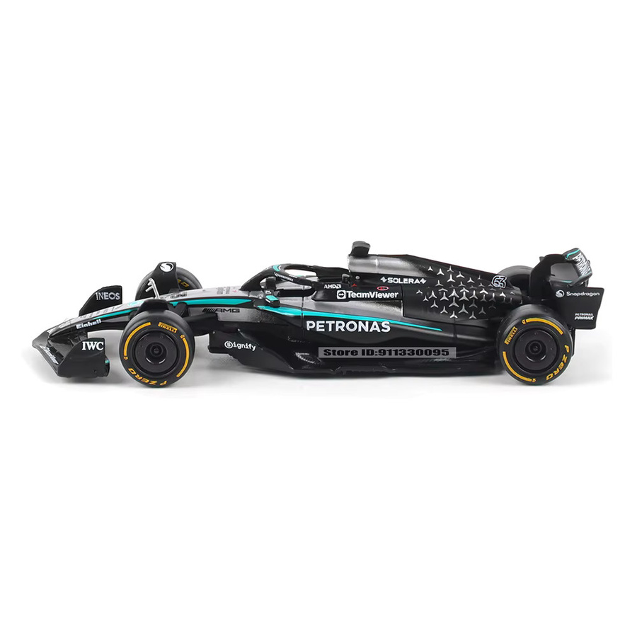 Bburago F1 Mercedes-AMG 2025 W16 George Russell Kimi Antonelli, Druckguss-Legierungsautomodelle, 1:43 - Bild 2