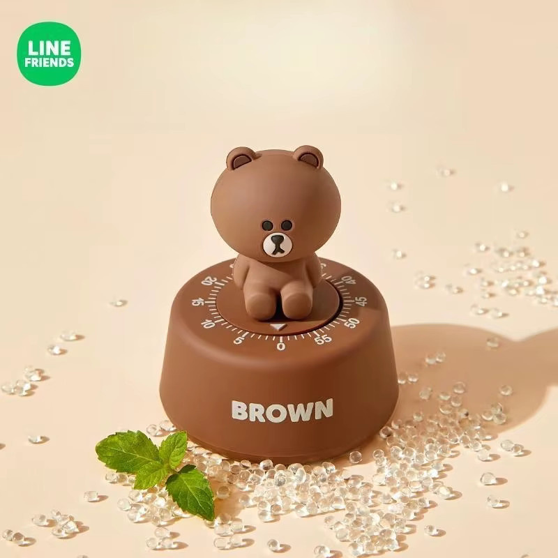 Line Friends Brown Cony Sally Timer, Kreative Animationspuppe, elektronischer Timer - Bild 2