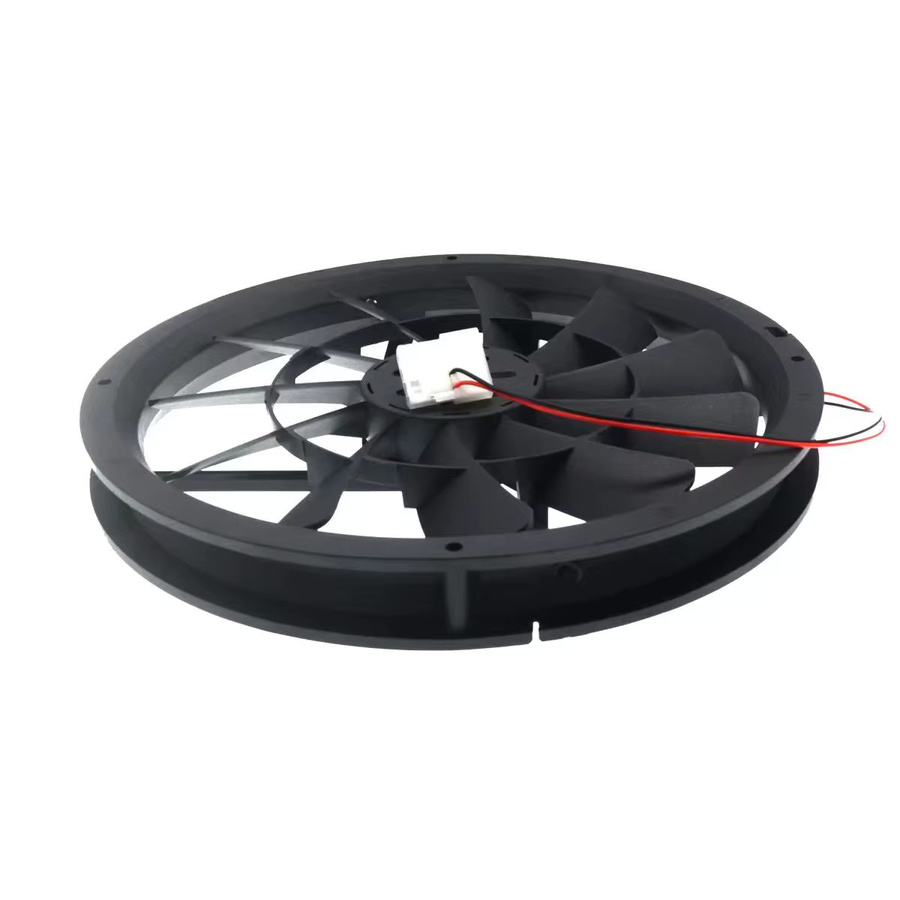 SLIDER 12V 120CFM Computer-Gehäuselüfter in Schwarz mit Molex-Anschluss und Montage-Kit - Bild 4