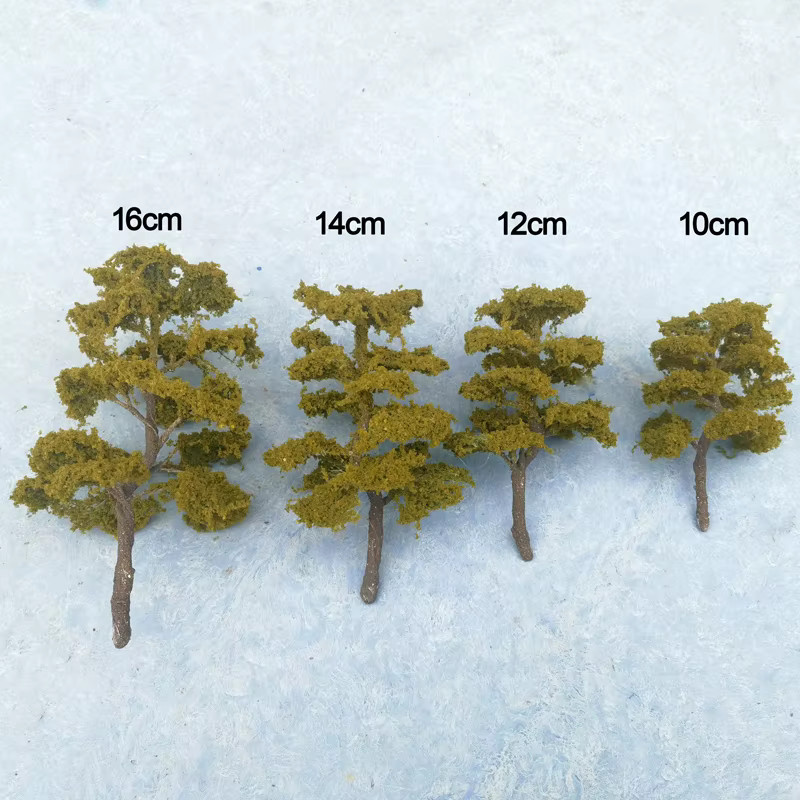 FunTrying Bergplatz Draht Baum Modell, Grün, Metall, Natur - Bild 2