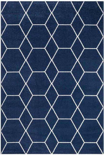 Sanat Teppich Trellis in Marineblau mit modernem Design, B/L: 160 x 230 cm - Bild 1