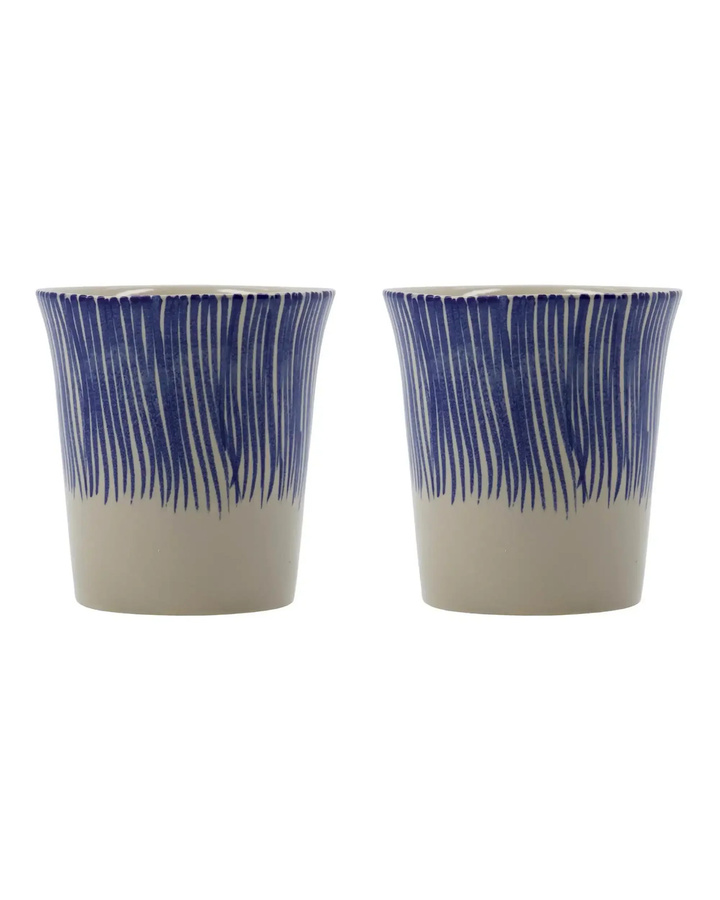 House Doctor Becher Diva Blau 9 cm - 2 Stück - Bild 1