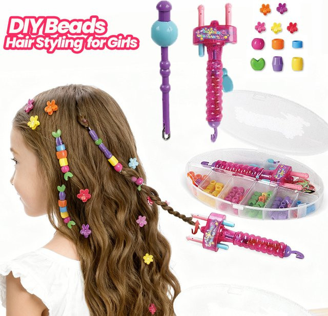CONUSEA Haar Flechter DIY Haar Zubehör Kit, Bunt, ab 6 Jahren - Bild 1