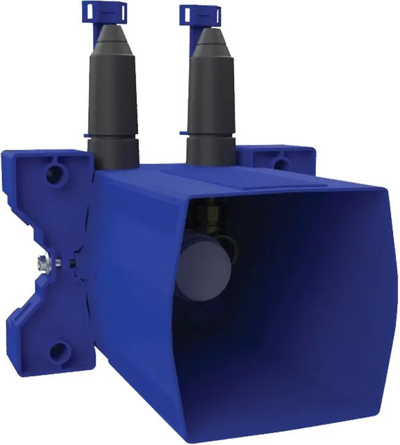 Delabie wasserdichter UP-Kasten für Brausearmatur mit Anschlussbogen G 1/2 in Blau - Bild 1