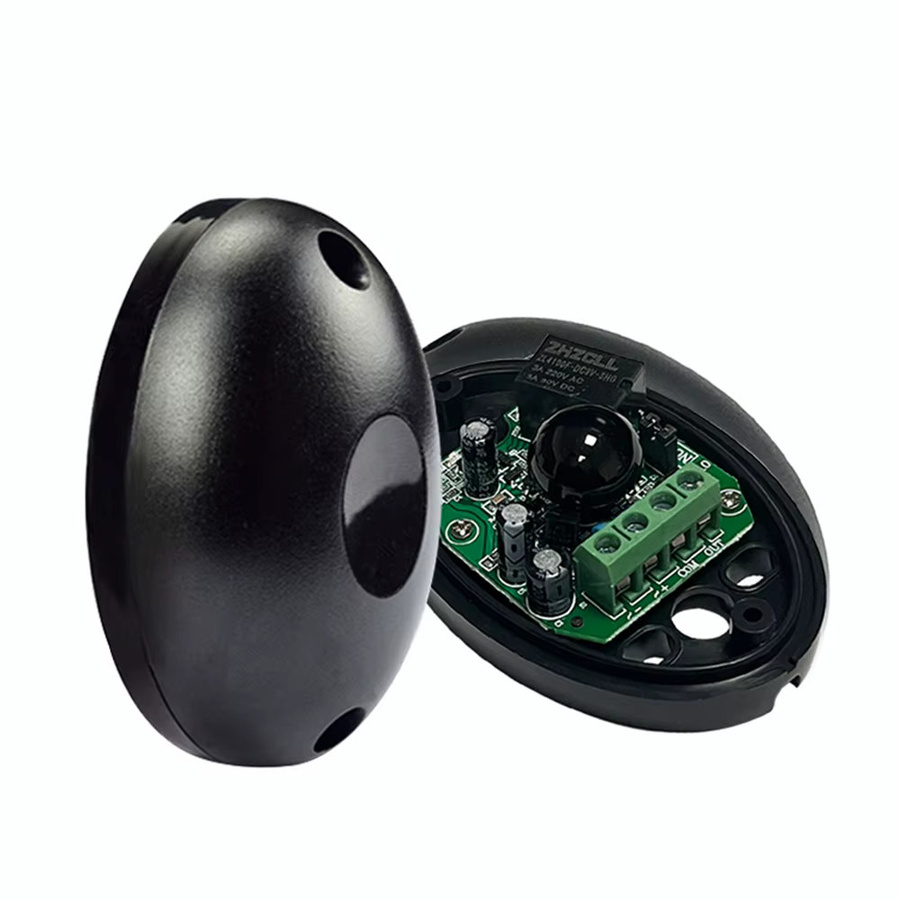 Einzelner Infrarot-Strahlsensor in Schwarz mit 20 m Reichweite, fotoelektrischer Infrarot-Detektor für Tor und Türen, DC/AC, 12–24 V, Sicherheitssensor für Alarmsysteme - Bild 2