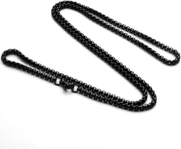 Wucifang Jewelry Halskette Edelstahl, schwarz, 70 cm, Herren - Bild 1