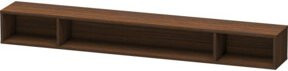 Duravit Regalelement L-Cube Wandregal mit 3 Fächern in Nussbaum gebürstet Braun, B/H: 100 x 14 cm - Bild 1