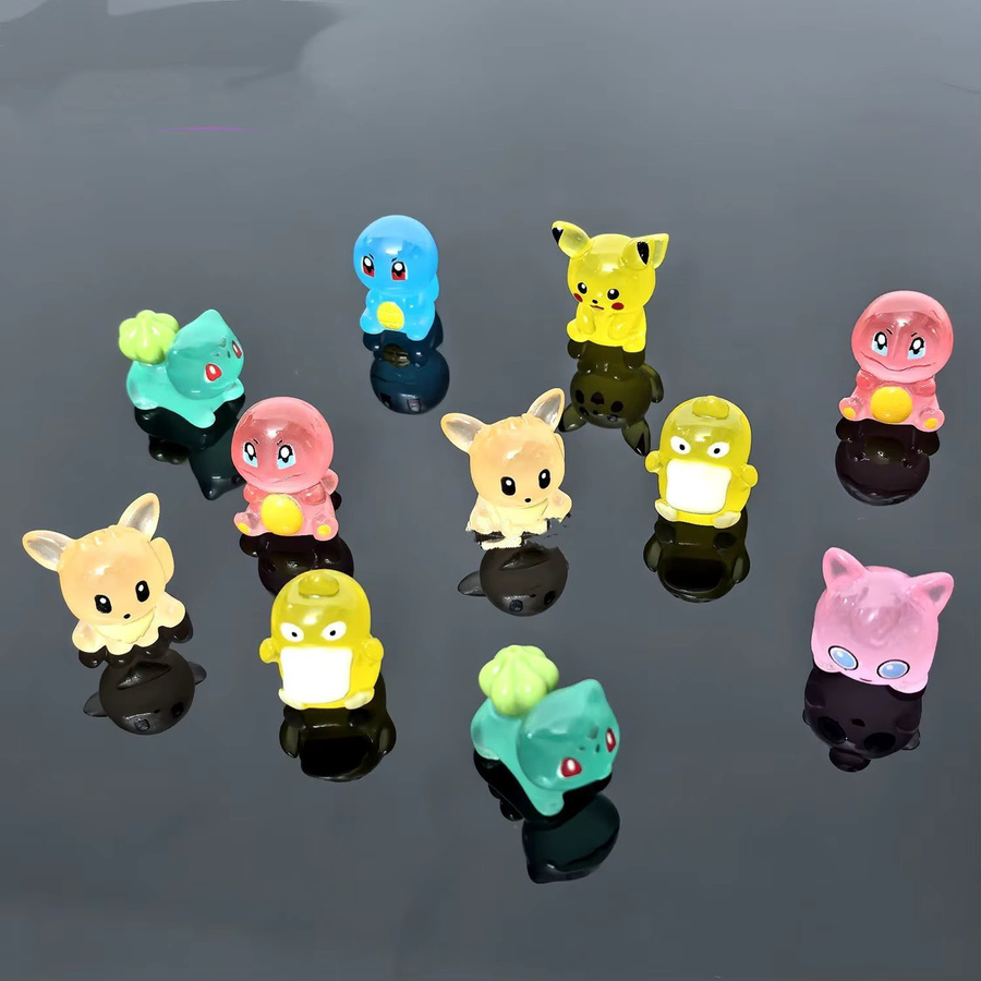 Bandai Pokémon Anime Figuren Set, 7-teiliges Set, Pikachu, Charmander, Bulbasaur - Bild 2