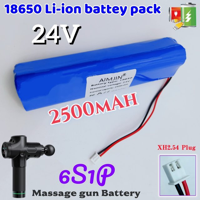 Aimjin Akku für Phoenix A1 Energy Gun Faszienpistole 24 V 2500 mAh Blau - Bild 1