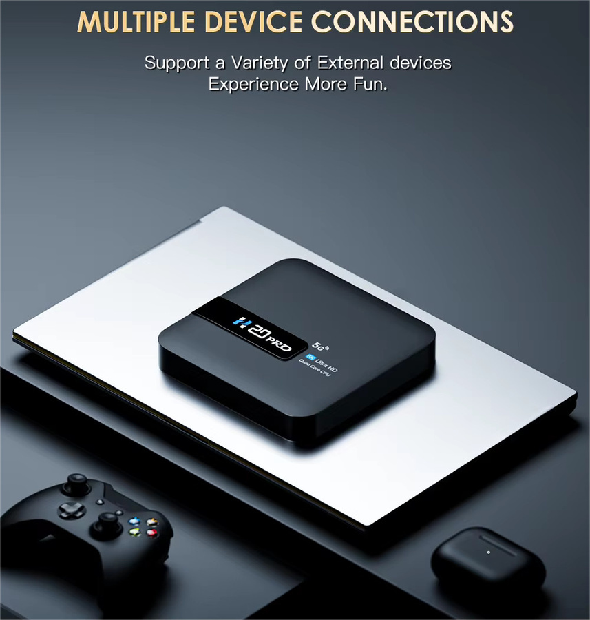 Hongtop H20Pro Android 10 TV Box mit 16GB Speicher, 4K UHD Unterstützung und Dual-Band WiFi in Schwarz - Bild 3