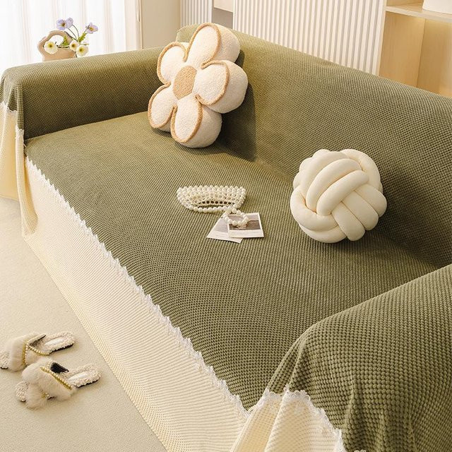 Sofaüberwurf im nordischen Stil von Super Six, pflegeleichter Sofabezug aus Polyester für alle Jahreszeiten, kratzfest und tierhaarabweisend, B/T: 180 x 130 cm - Bild 1