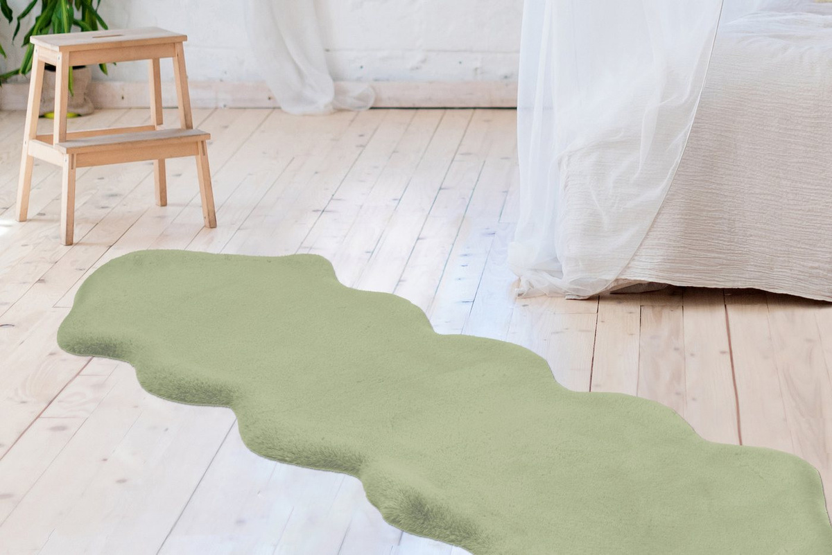 Arte Espina Hochflorteppich Rabbit Double Sheepskin Mint B/L: 60 x 180 cm - Bild 1