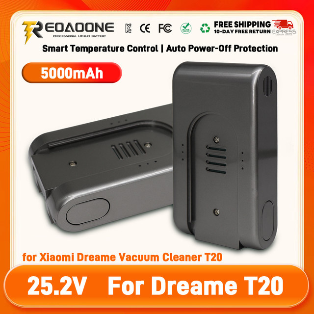 Xiaomi Wiederaufladbarer Lithium-Ionen-Akku 25,2 V 5000 mAh für Xiaomi Mijia Dreame G9 G10 R10 1S T20 Kabellose Staubsauger - Bild 1
